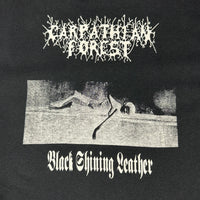 Carpathian Forest 1999 Black Shining Leather Vintage T-Shirt
