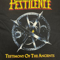 Vintage 1991 Pestilence Testimony Ancients T-Shirt