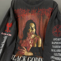 Vintage 1996 Cradle of Filth Black Goddess Longsleeve