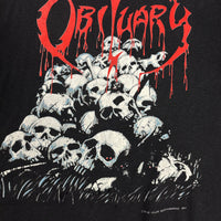 Obituary 1991 Pile Of Skulls Vintage T-Shirt