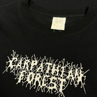 Carpathian Forest 1999 Black Shining Leather Vintage T-Shirt