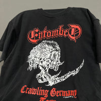 Vintage 1991 Entombed Crawling Germany T-Shirt