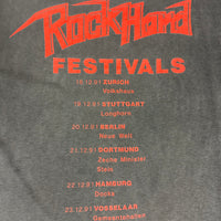 Vintage 1991 Cannibal Corpse Rock Hard Festivals T-Shirt