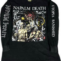 Vintage 1992 Napalm Death Europe Tour Longsleeve