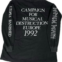 Vintage 1992 Napalm Death Europe Tour Longsleeve