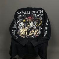 Vintage 1992 Napalm Death Europe Tour Longsleeve