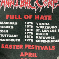 Cannibal Corpse 1993 Full Of Hate Easter Festival Vintage T-Shirt