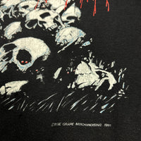 Obituary 1991 Pile Of Skulls Vintage T-Shirt