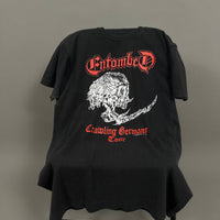 Vintage 1991 Entombed Crawling Germany T-Shirt