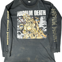 Vintage 1991 Napalm Death Mass Appeal Madness Longsleeve