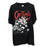 Obituary 1991 Pile Of Skulls Vintage T-Shirt