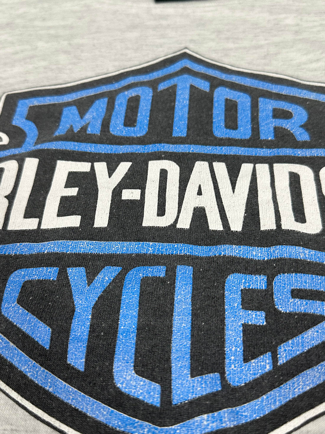 Vintage 1990s Harley Davidson Blue Flames Longsleeve