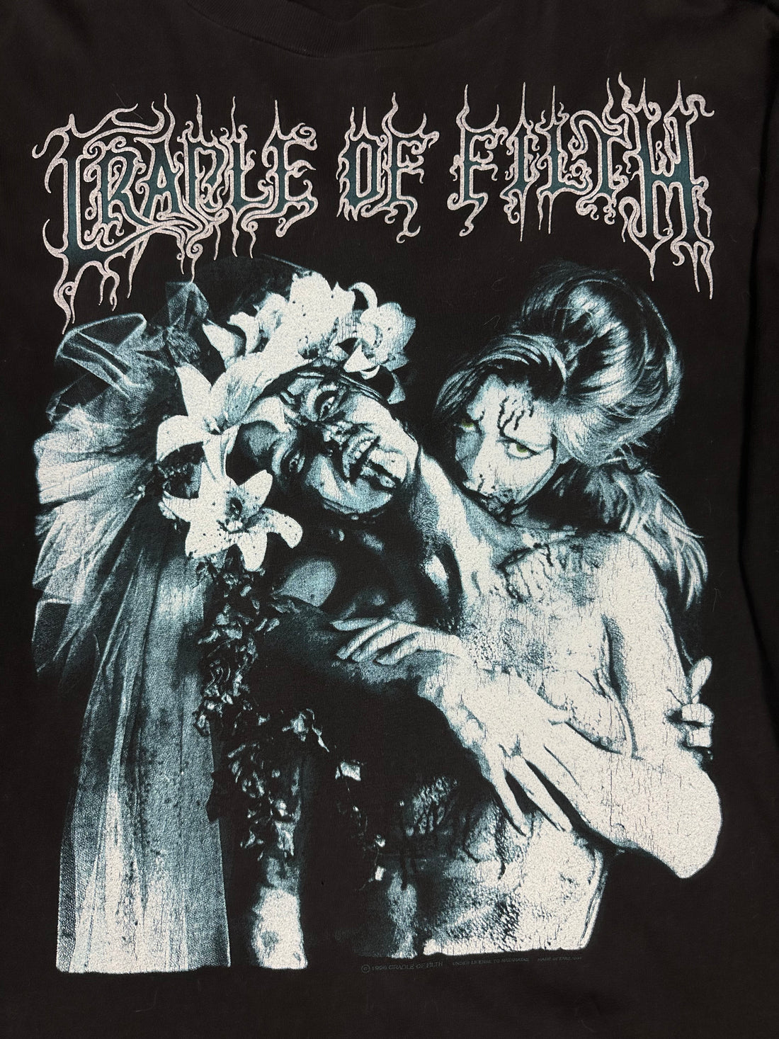 Vintage 1996 Cradle Of Filth Vampyric Evil Longsleeve