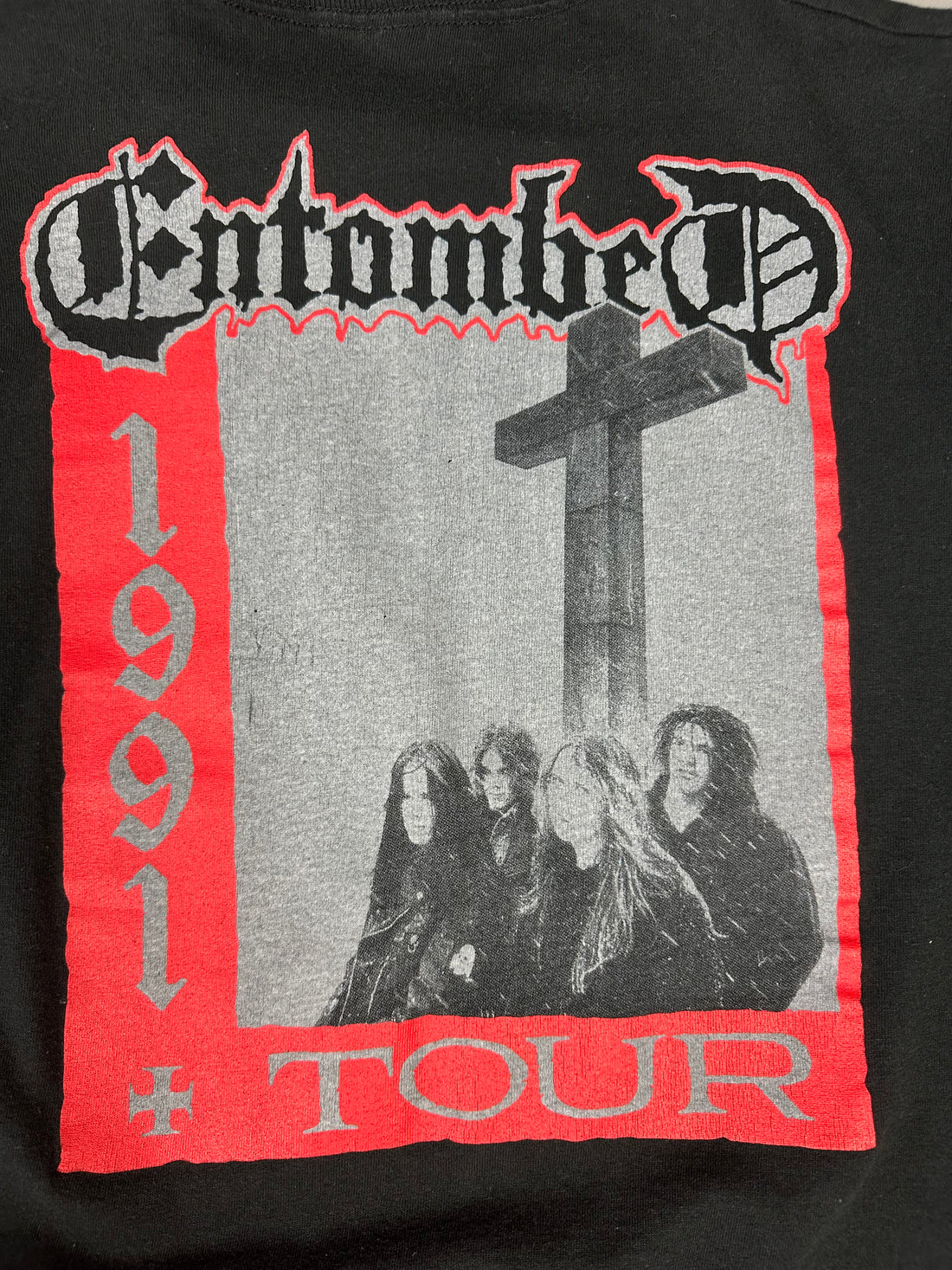 Vintage 1991 Entombed US Tour T-Shirt