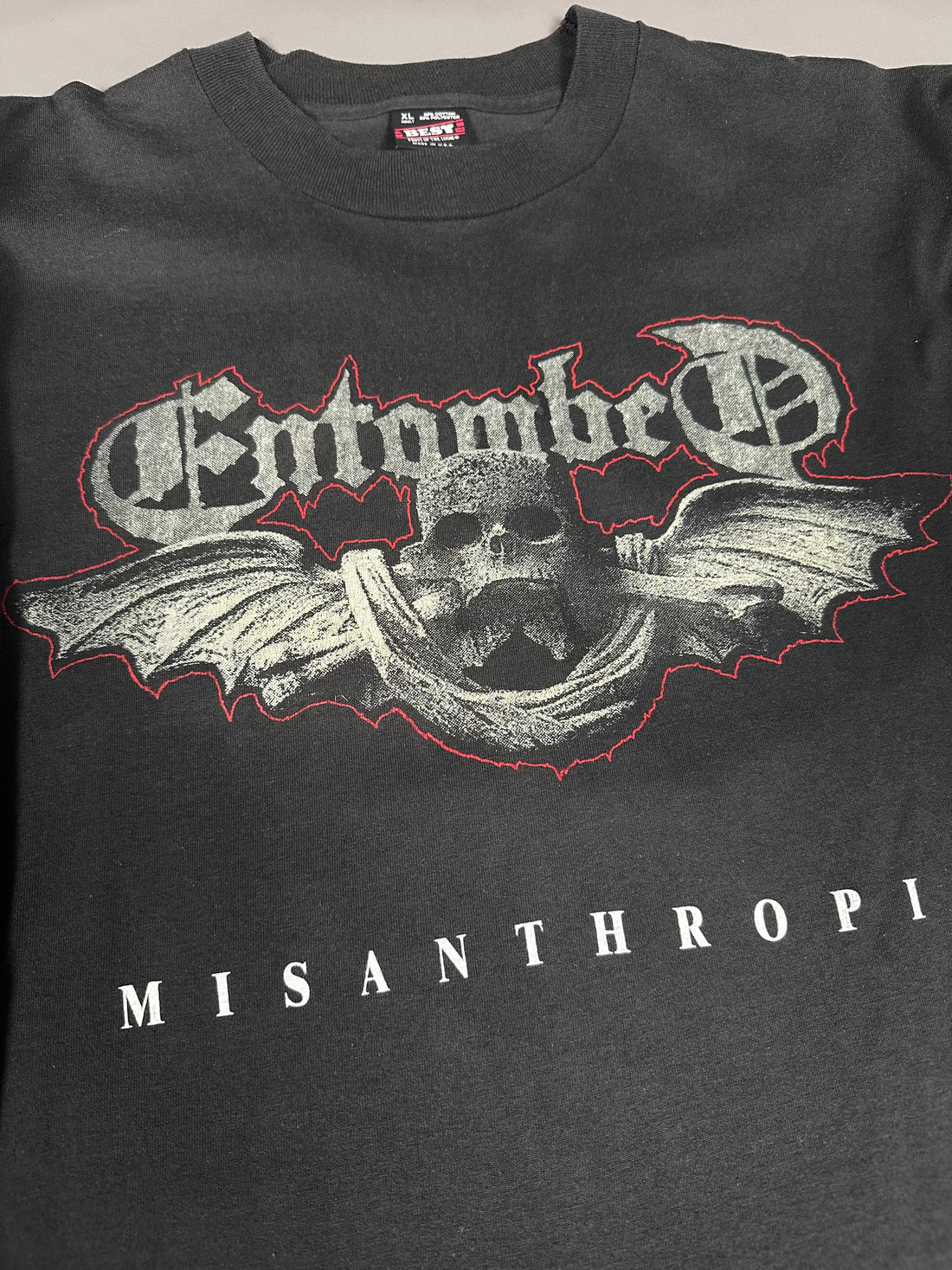 Vintage 1994 Entombed Canada Tour Wolverine Blues Longsleeve