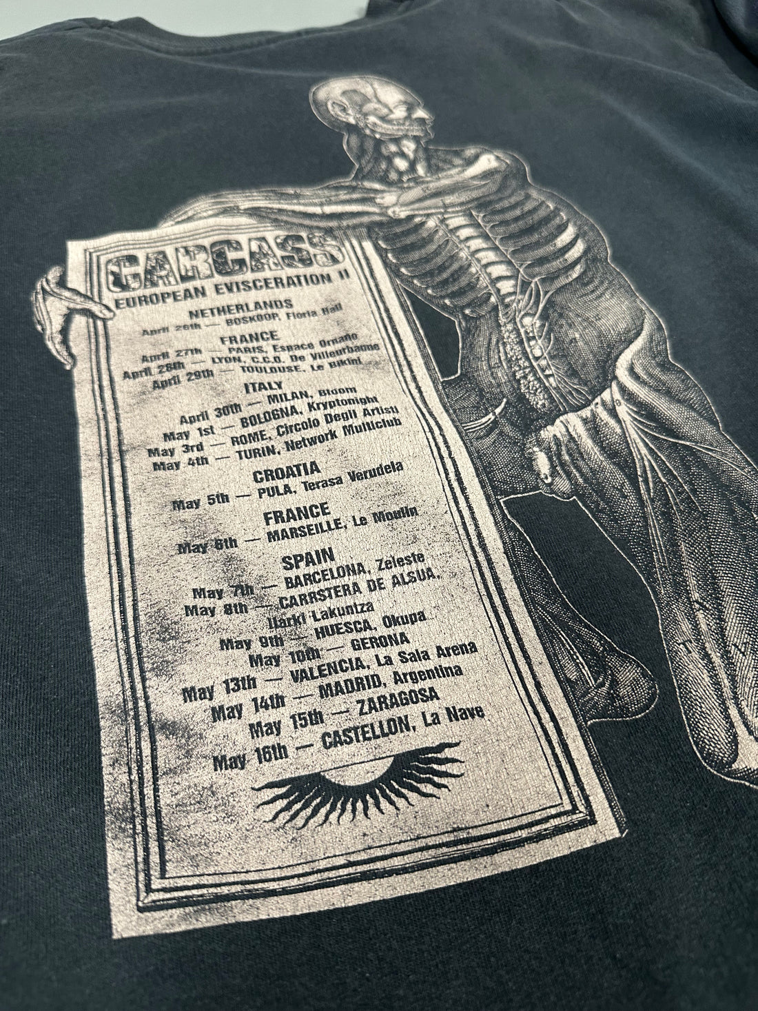 Vintage 1992 Carcass Tour Longsleeve