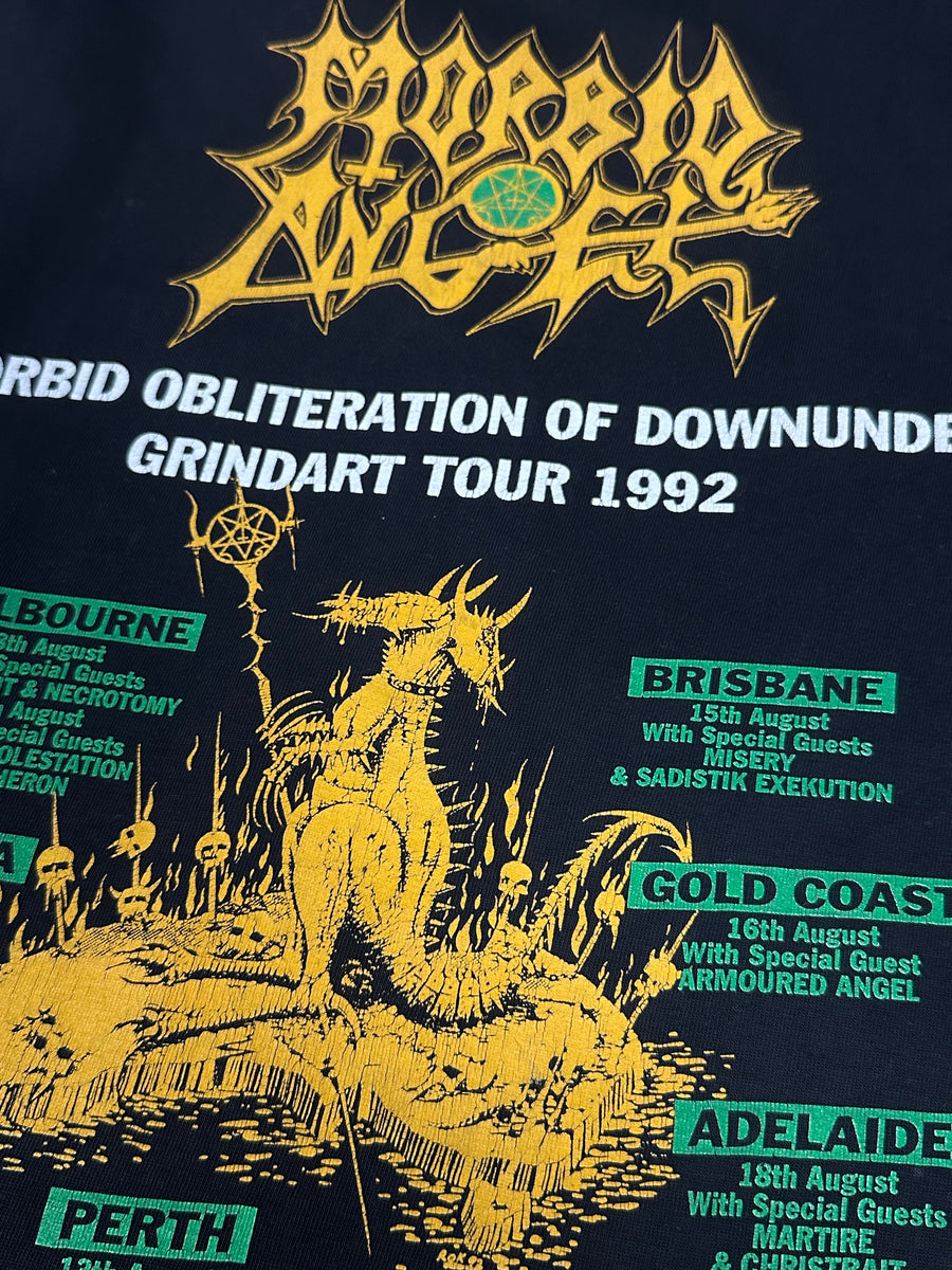 Vintage 1992 Morbid Angel Australia Tour T-Shirt