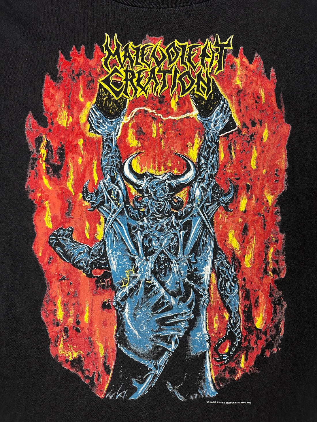 Malevolent Creation 1991 European Tour Vintage T-Shirt