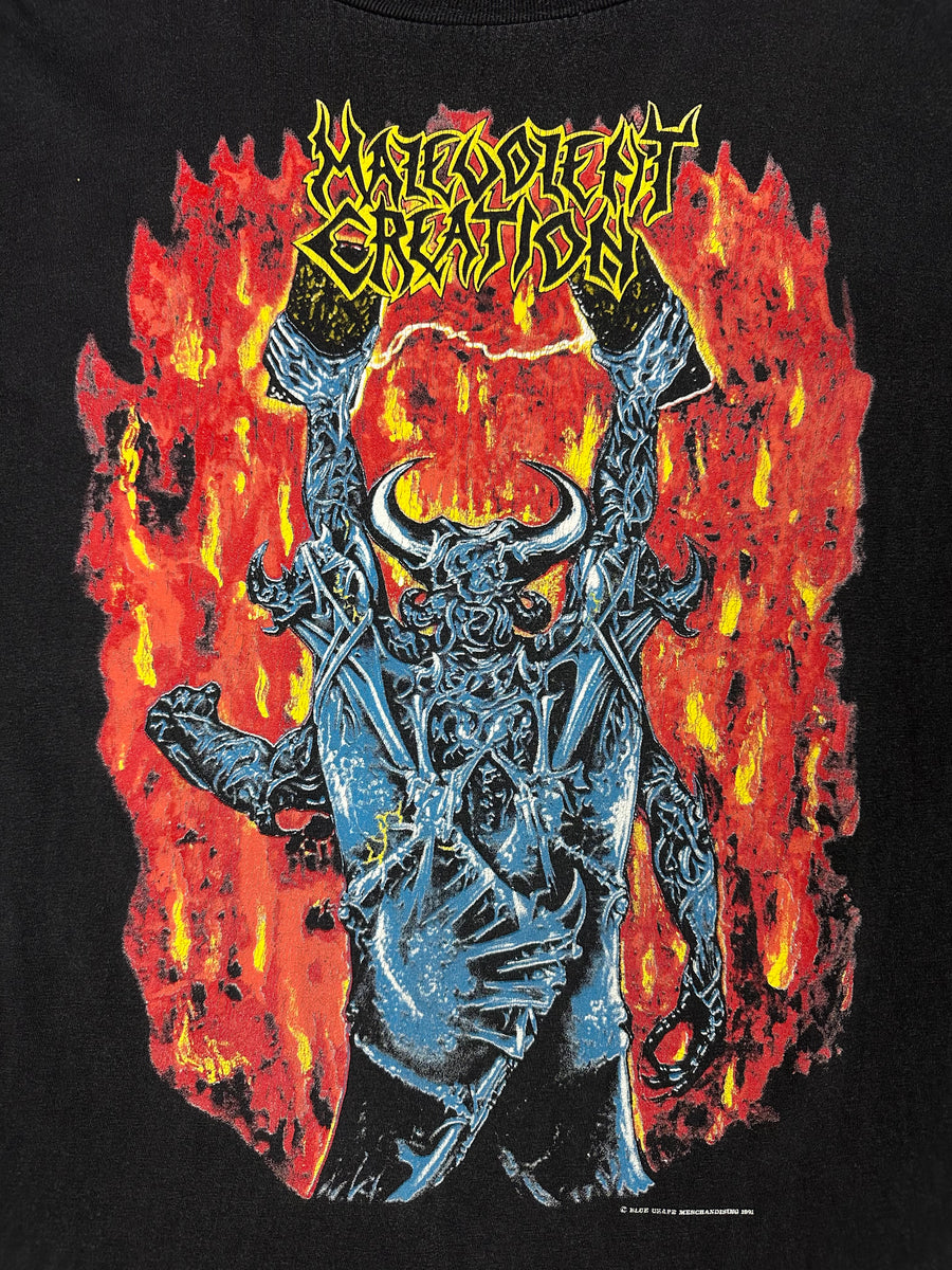 Malevolent Creation 1991 European Tour Vintage T-Shirt