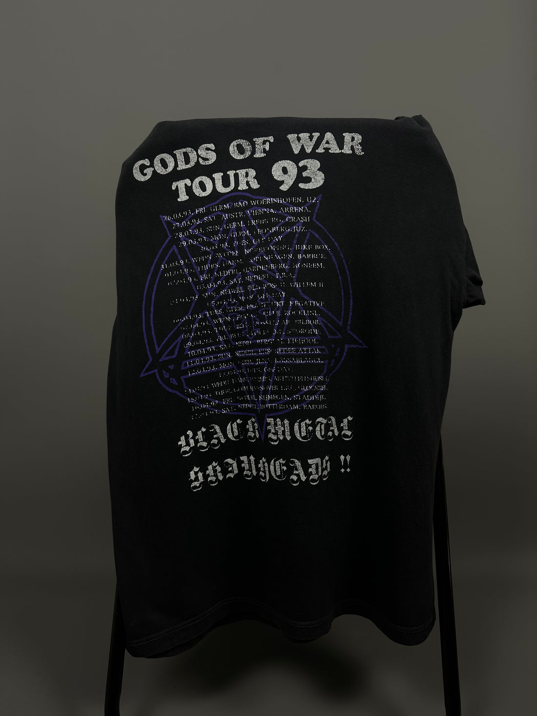 Blasphemy 1993 Gods of War Vintage T-Shirt