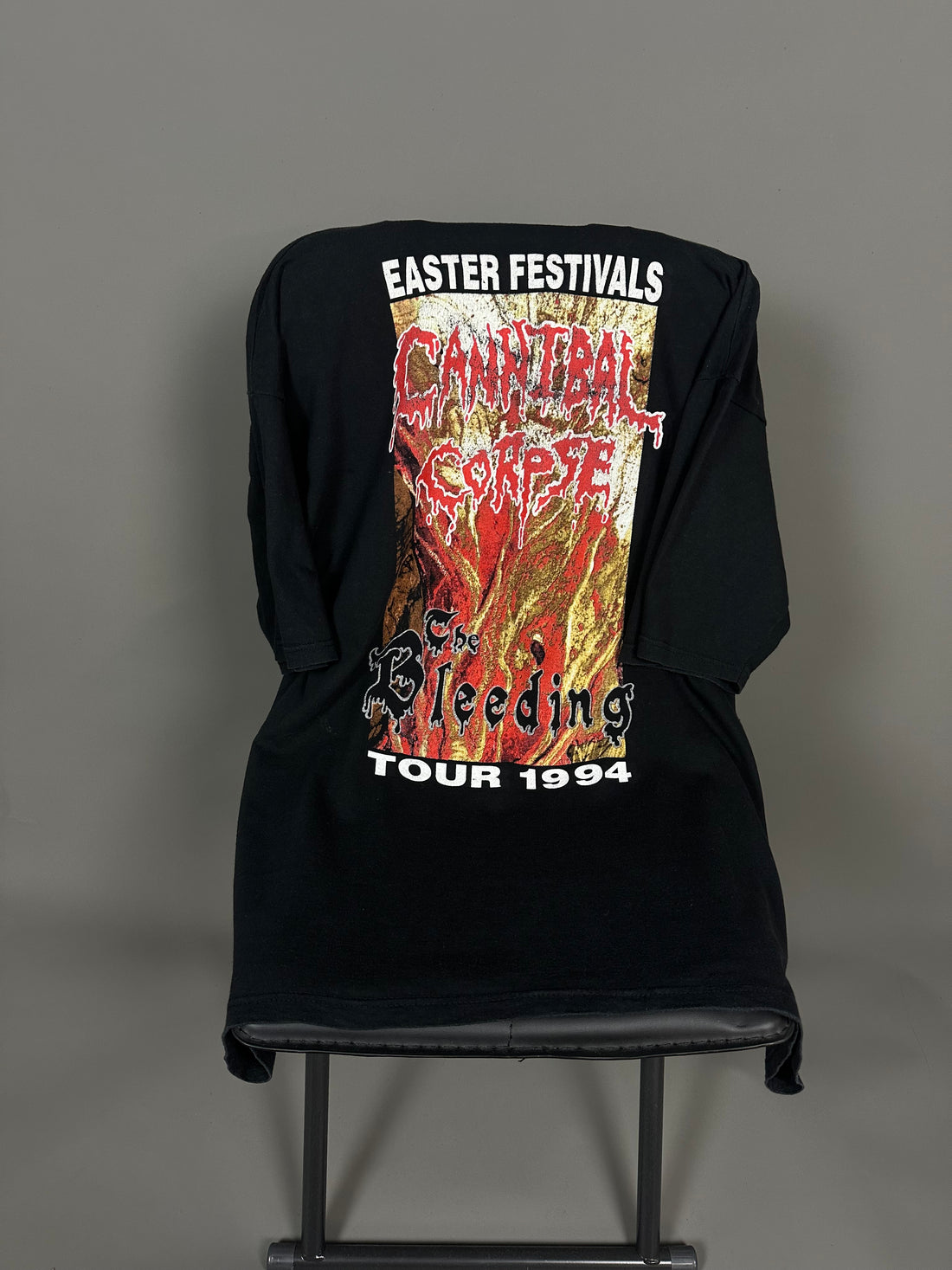 Vintage 1994 Cannibal Corpse Bleeding Easter Festivals T-Shirt