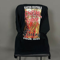 Vintage 1994 Cannibal Corpse Bleeding Easter Festivals T-Shirt