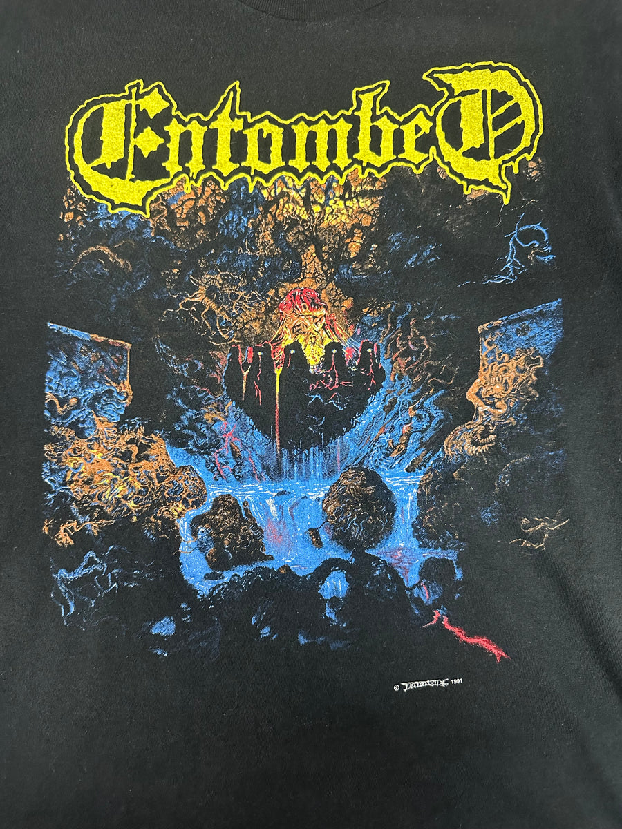 Vintage 1991 Entombed Clandestine T-Shirt