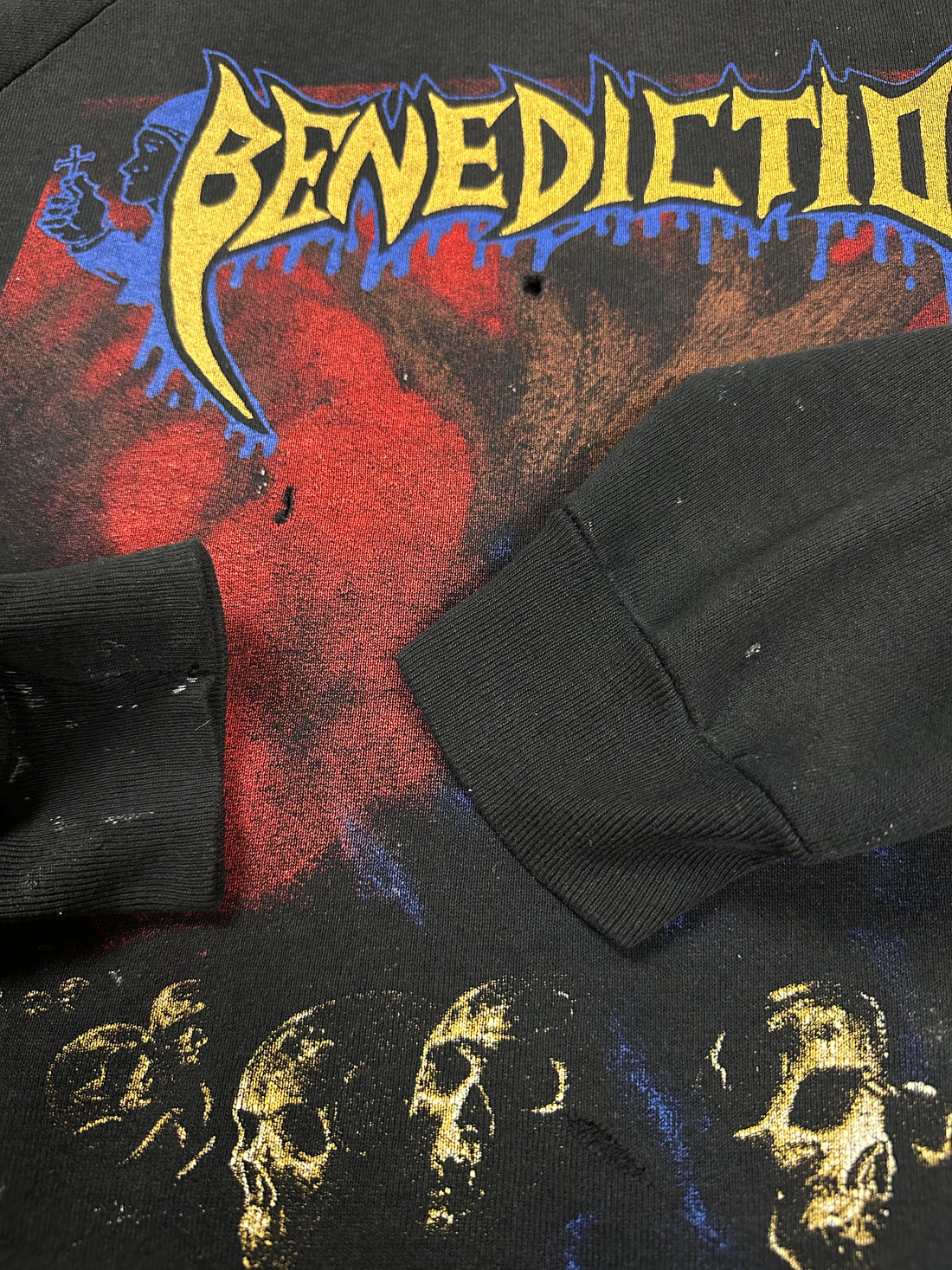 Benediction 1991 The Grand Leveller Vintage Sweater
