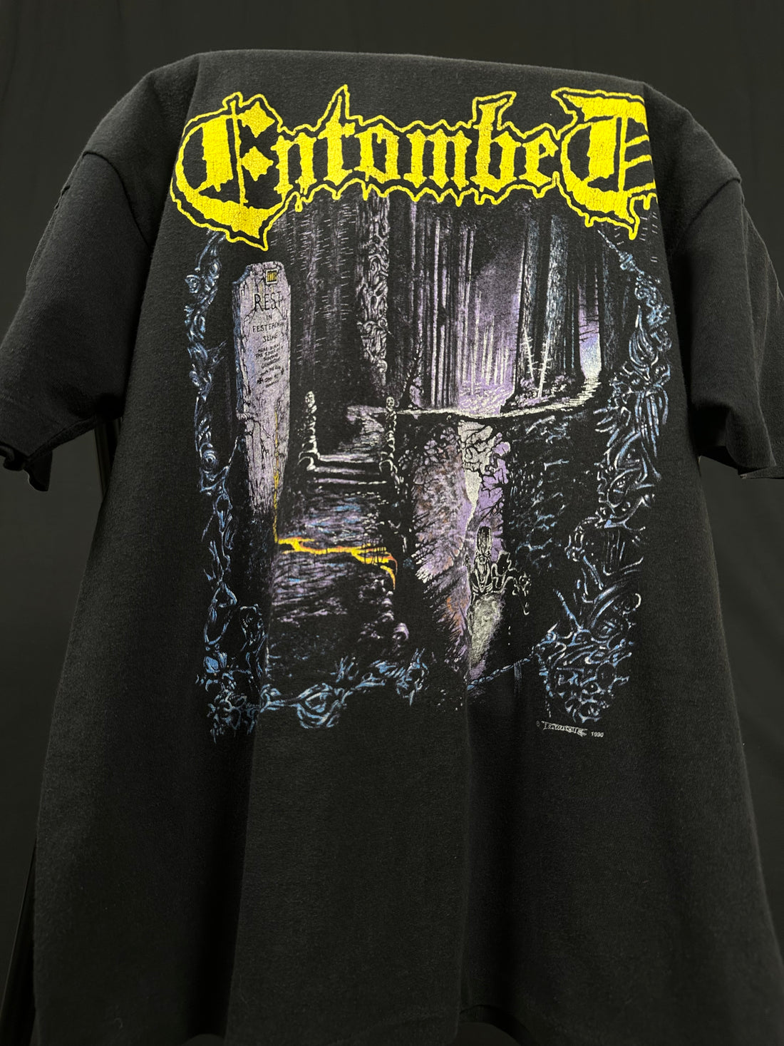 Vintage 1990 Entombed Left Hand Path T-Shirt