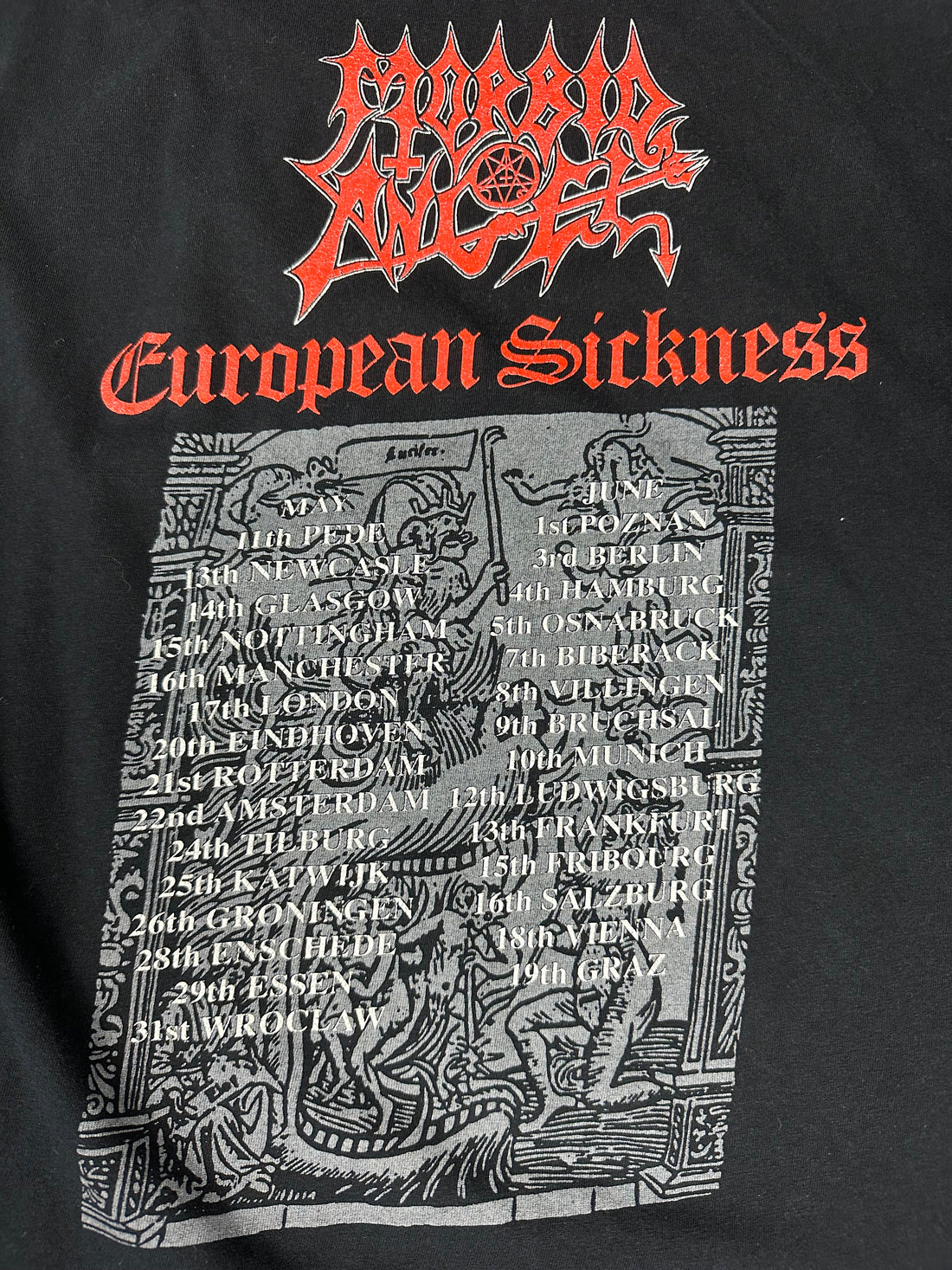 Vintage 1991 Morbid Angel Leading The Rats Sleeveless T-Shirt