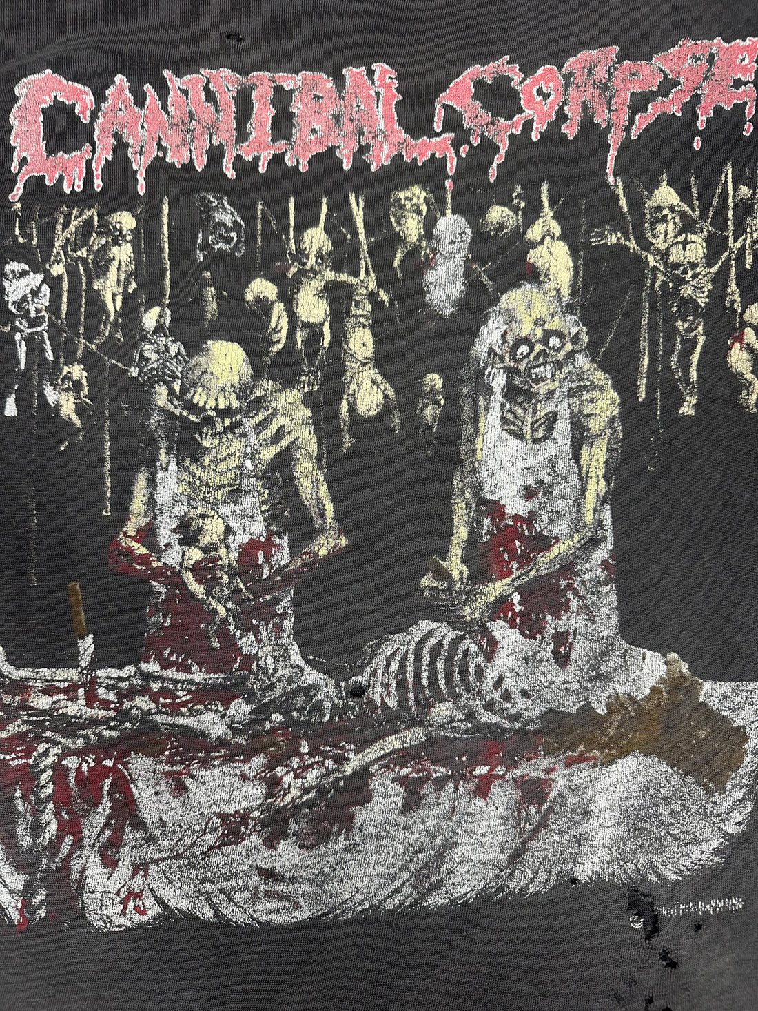 Vintage 1991 Cannibal Corpse Butchered At Birth T-Shirt
