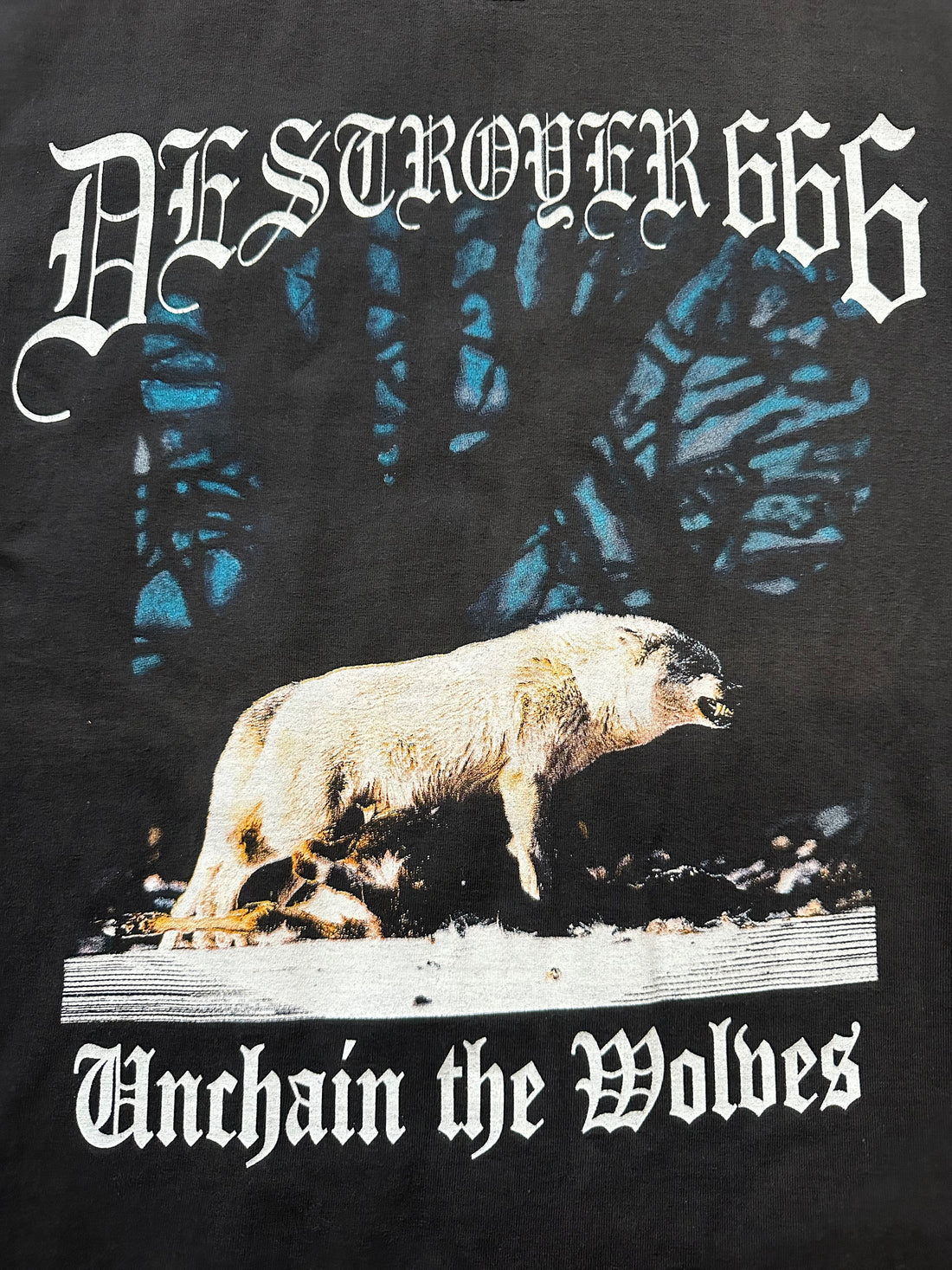 Vintage 1997 Destroyer Unchain The Wolves Longsleeve