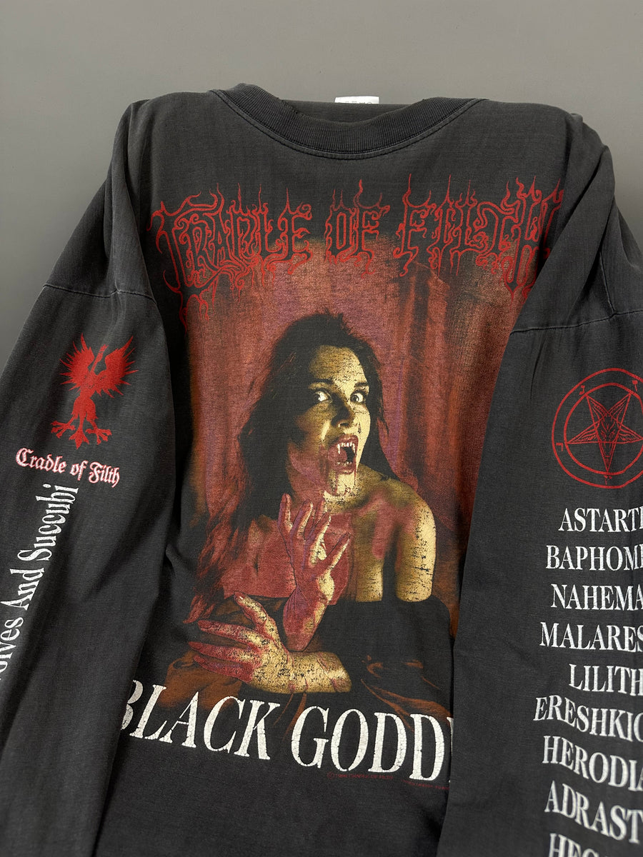 Vintage 1996 Cradle of Filth Black Goddess Longsleeve