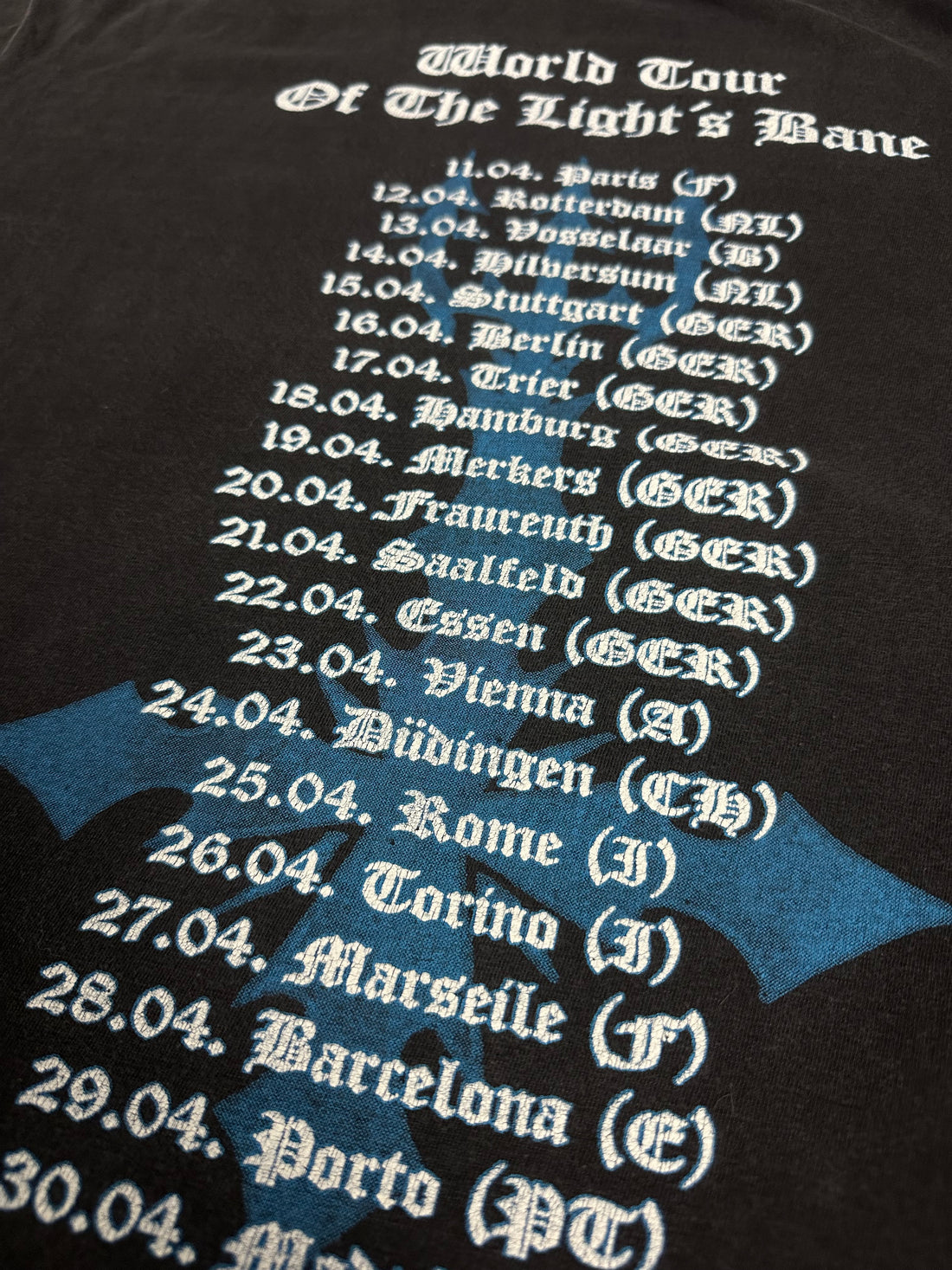 Vintage 1995 Dissection World Tour Light&