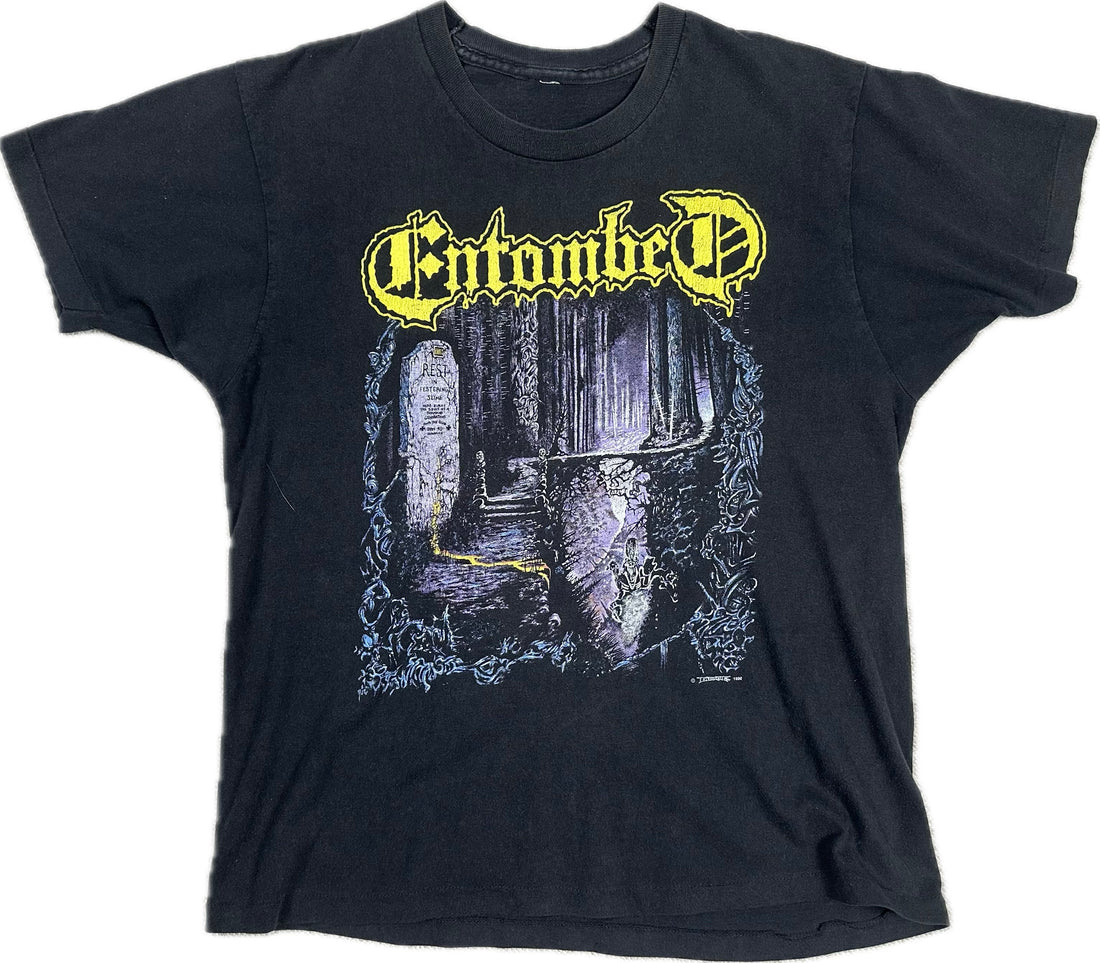 Vintage 1990 Entombed Left Hand Path T-Shirt