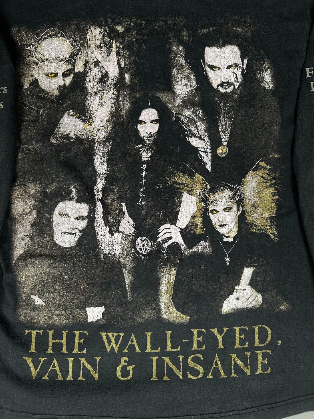 Vintage 1998 Cradle of Filth Wall-Eyed Vain & Insane Longsleeve