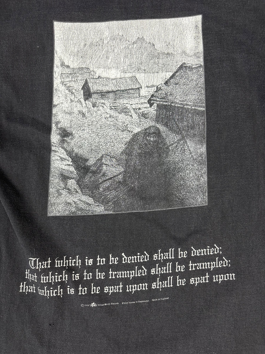 Vintage 1990s Burzum Hvis Lyset Tar Oss T-Shirt