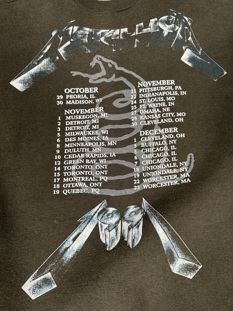 Vintage 1991 Metallica Tour Sweater