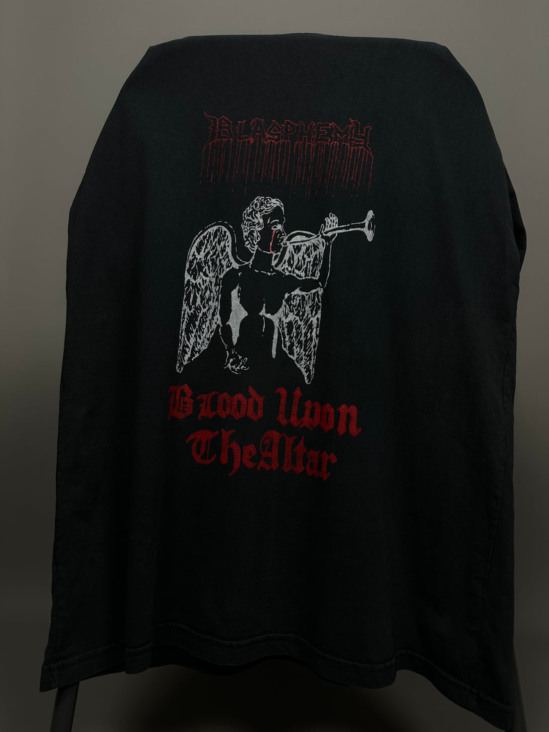 Vintage 1990s Blasphemy Blood Upon The Altar T-Shirt