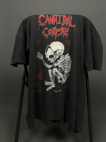 Vintage 1991 Cannibal Corpse Rock Hard Festivals T-Shirt