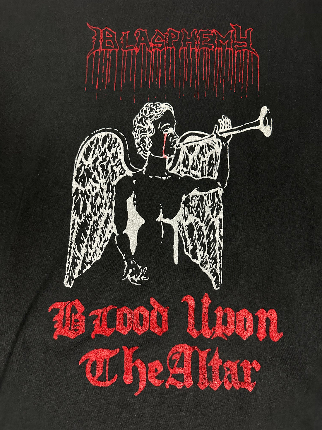 Vintage 1990s Blasphemy Blood Upon The Altar T-Shirt