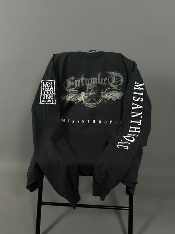 Vintage 1994 Entombed Canada Tour Wolverine Blues Longsleeve