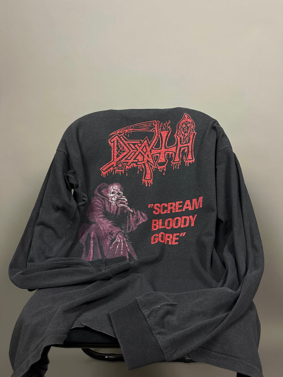 Death 1992 Scream Bloody Gore Vintage Longsleeve
