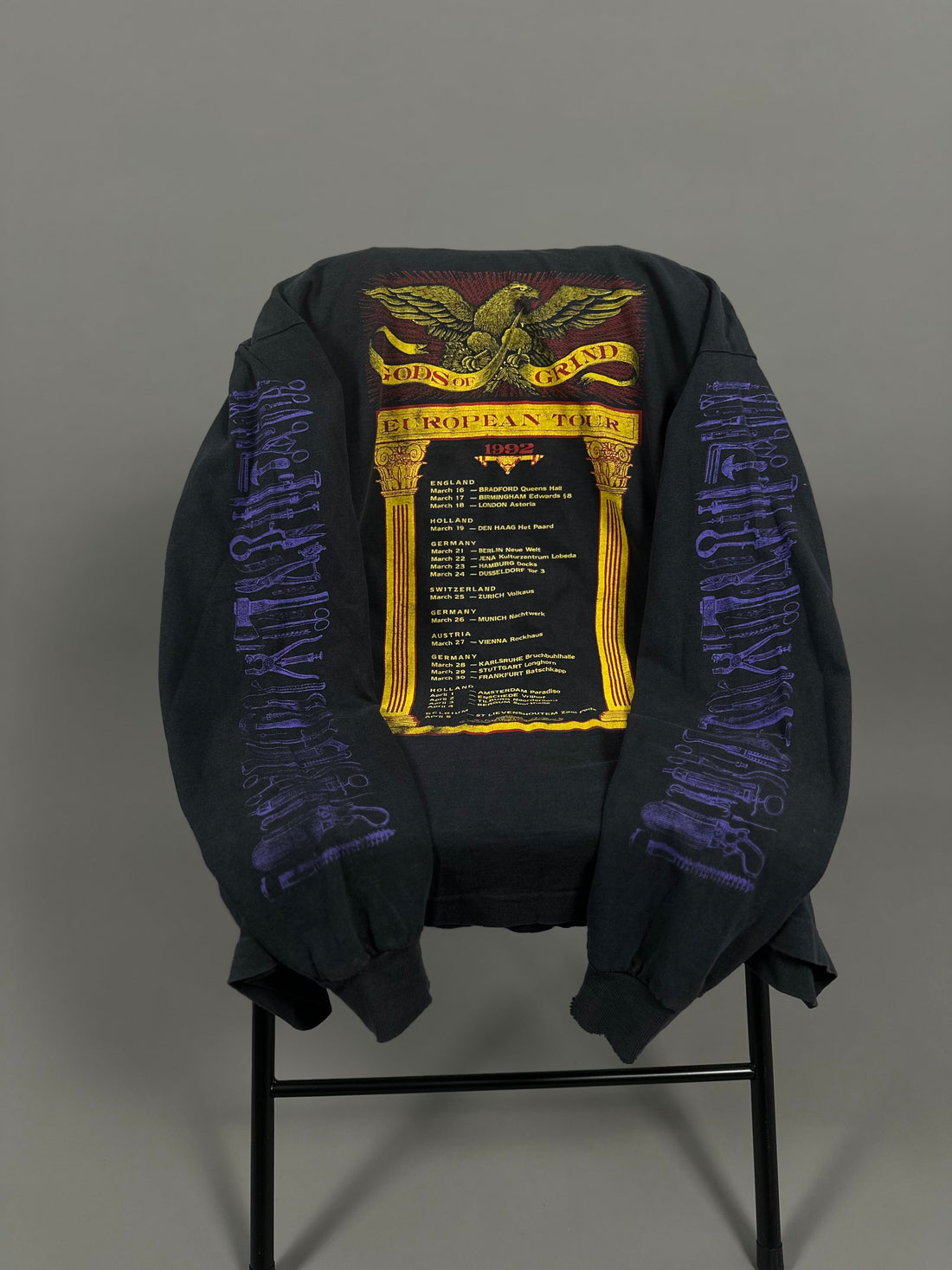 Vintage 1992 Carcass European Tour Longsleeve