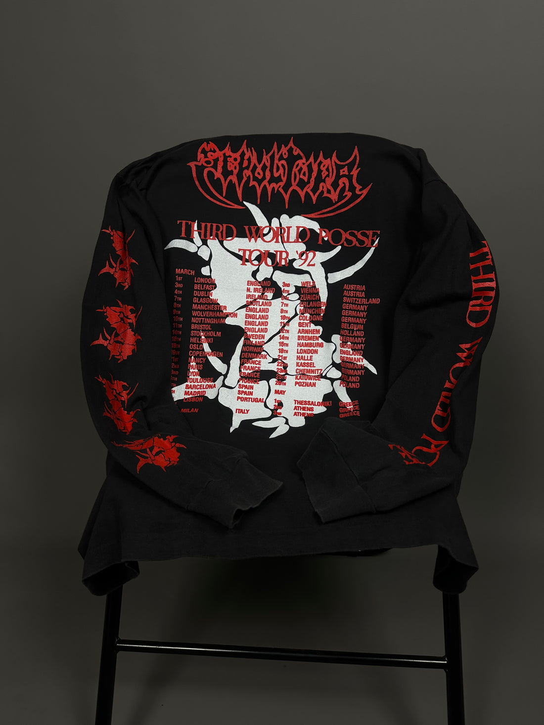 Vintage 1992 Sepultura Third World Posse Longsleeve
