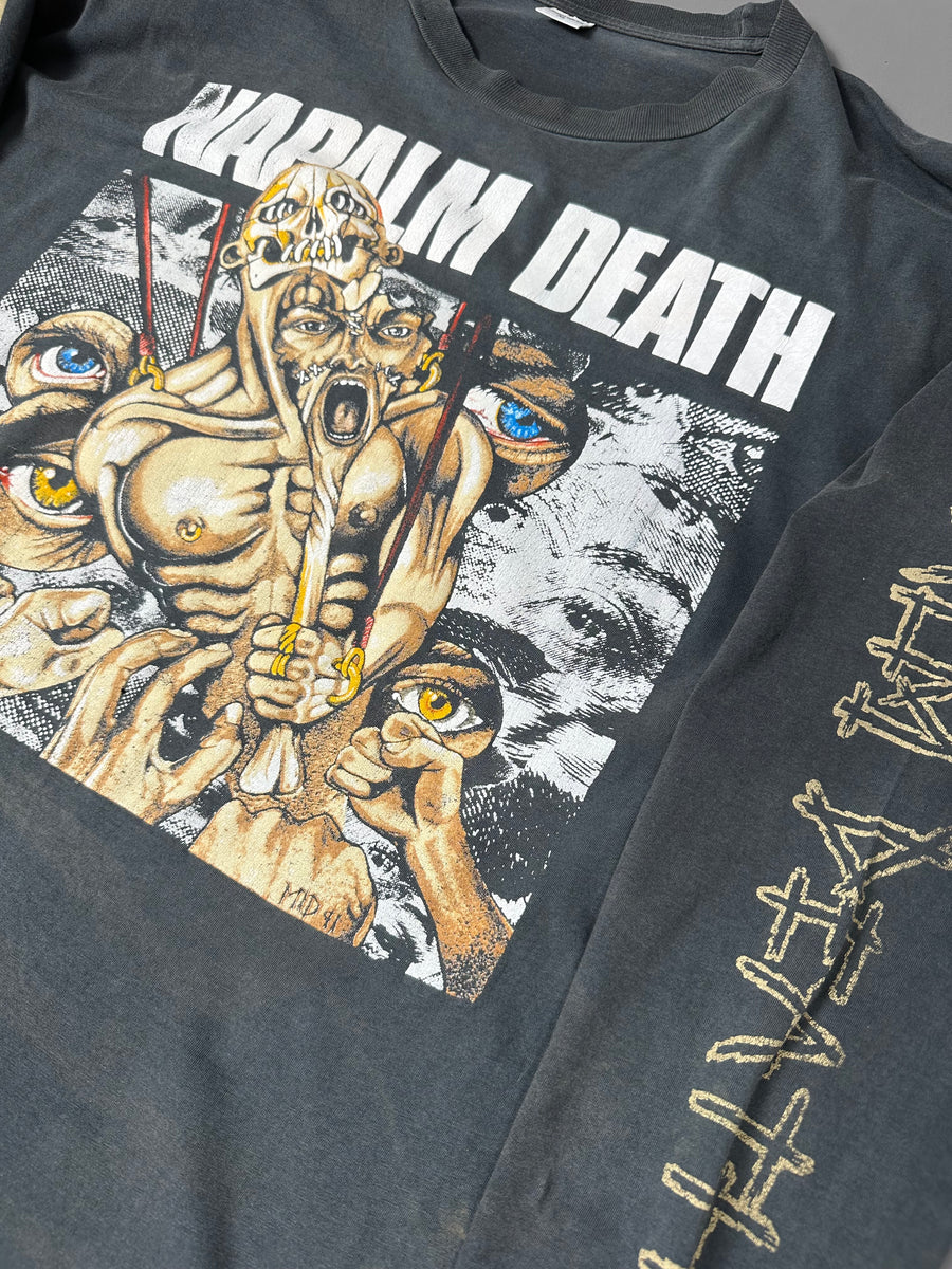 Vintage 1991 Napalm Death Mass Appeal Madness Longsleeve