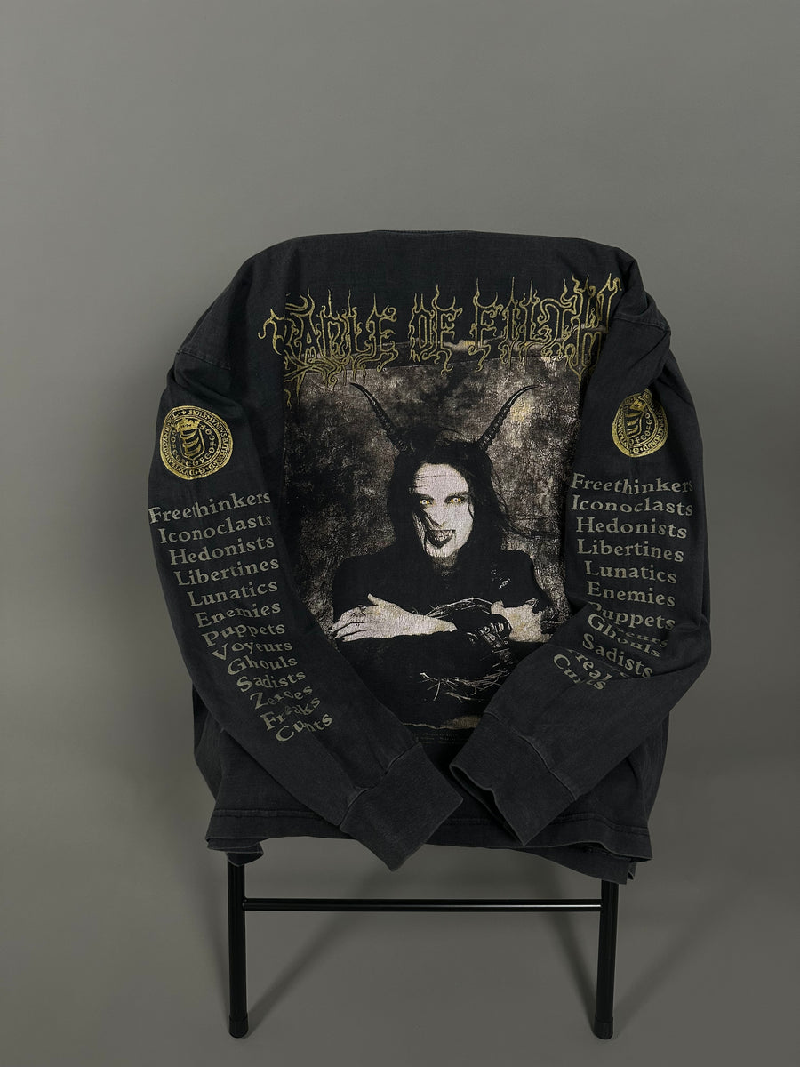 Vintage 1998 Cradle of Filth Wall-Eyed Vain & Insane Longsleeve