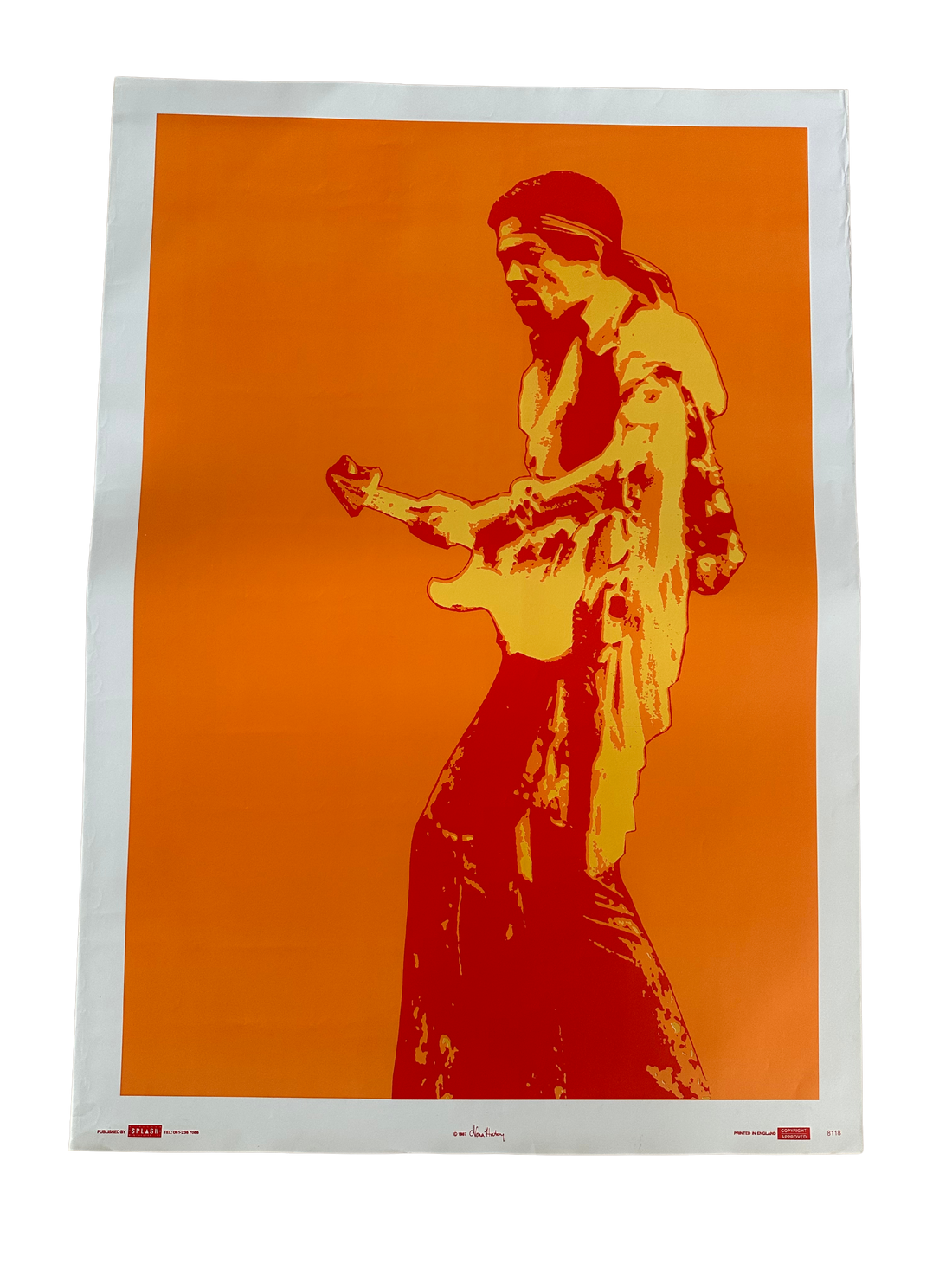 Vintage 1987 Jimi Hendrix Poster