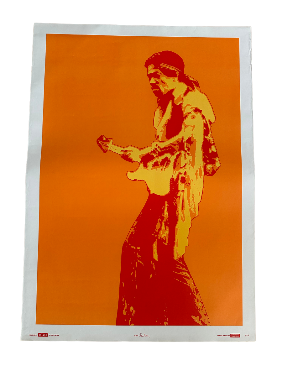 Vintage 1987 Jimi Hendrix Poster