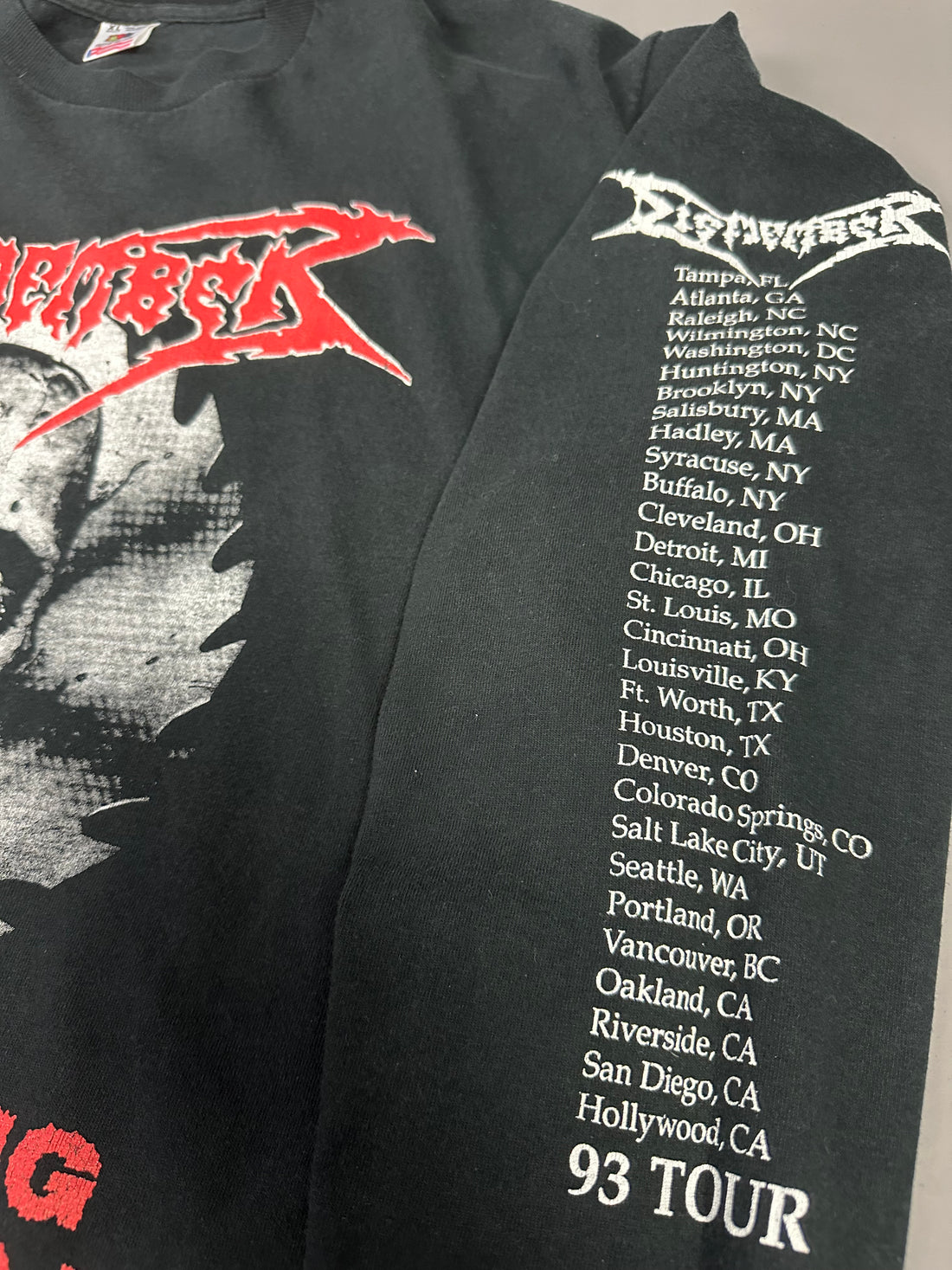 Vintage 1993 Dismember North America Tour Longsleeve